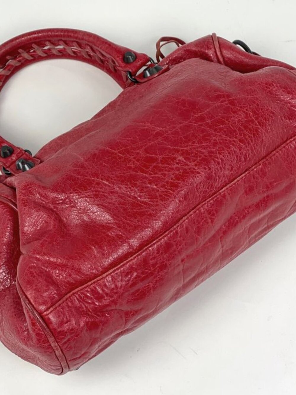 Balenciaga Mini Twig 2-Way Shoulder Bag Leather Red - Picture 2 of 10